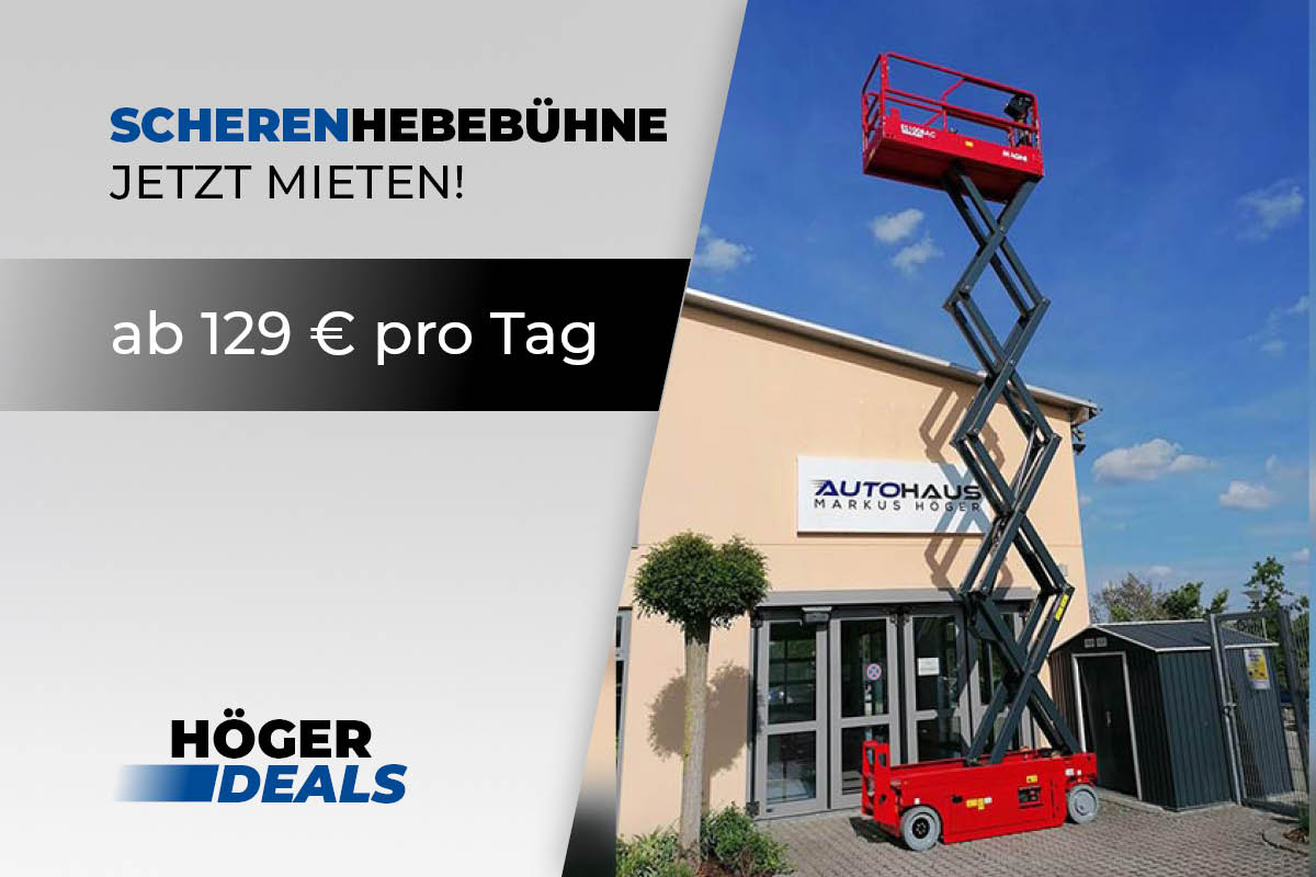 Scherenhebebühne mieten